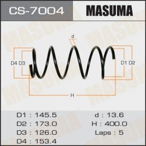 Пружина подвески MASUMA  front FORESTER/ SG5 CS-7004