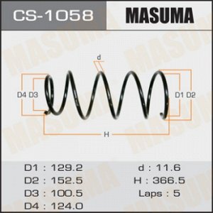 Пружина подвески MASUMA  front VITZ/ NCP10, SCP10 CS-1058