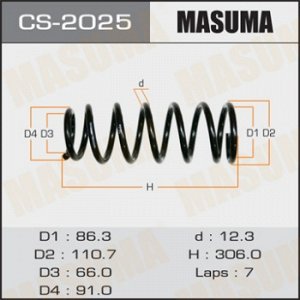 Пружина подвески MASUMA  rear CEFIRO/ A33, PA33 CS-2025