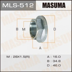 Гайка ШРУСа MASUMA  28x1,5x16/ 35 MLS-512