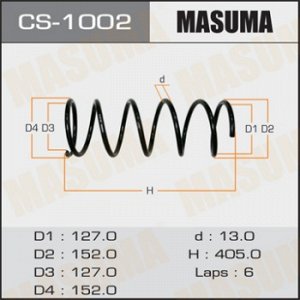 Пружина подвески MASUMA  front CALDINA/ ST190,191, CT190,191 CS-1002