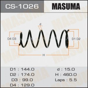 Пружина подвески MASUMA  rear LAND CRUISER/ HDJ81, FZJ80 CS-1026