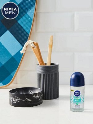 Nivea Дезодорант мужской антиперспирант шариковый Nivea Men Fresh Kick эффект свежести Нивея 50 мл