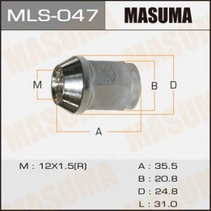 Гайка MASUMA  12x1.5 MLS-047
