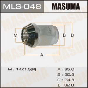 Гайка MASUMA  14x1.5 MLS-048