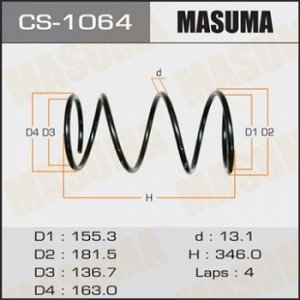 Пружина подвески MASUMA  front RAV4/ ZCA25W, ZCA26W, ZCA25L CS-1064