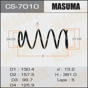 Пружина подвески MASUMA  rear FORESTER/ SG9 CS-7010