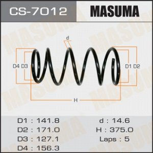Пружина подвески MASUMA  front FORESTER/ SG9 CS-7012
