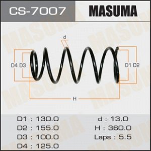 Пружина подвески MASUMA  rear FORESTER/ SG5 CS-7007