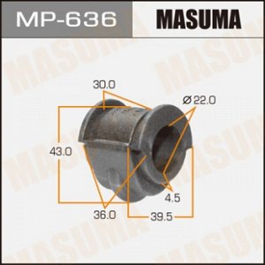 Втулка стабилизатора MASUMA  /front/ Wingroad Y11    [уп.2] MP-636