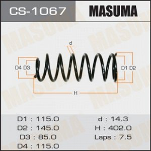 Пружина подвески MASUMA  rear LAND CRUISER PRADO/ KZJ95, RZJ95, VZJ95 CS-1067