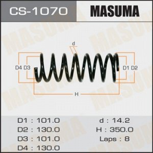 Пружина подвески MASUMA  rear GAIA/ ACM10, CXM10 CS-1070