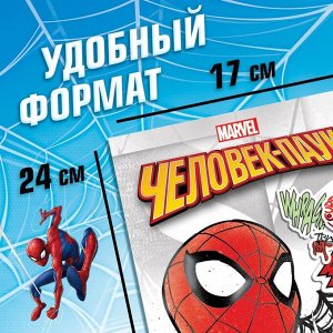 Альбом 100 наклеек «Человек-паук», 17 x 24 см, 12 стр., Marvel