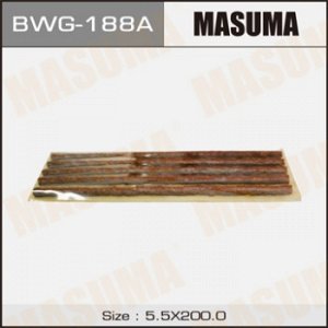 Шнурки MASUMA Красные L.200mm, пластина 5 шнурков Ms k_BWG-188A. уп1шт