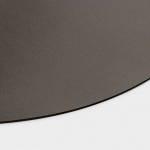 Набор салфеток сервировочных на стол Доляна «Спутник», d=38 см, 4 шт, двусторонние, цвет металлический/чёрный