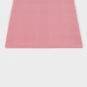 Коврик для айсинга Доляна «Кружево», силикон, 38.7x16.5 см, розовый