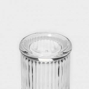 Набор баночек стеклянных для специй с пробковой крышкой Доляна «Парфе. Афина», 35 мл, 4,3x8 см, 12 шт, цвет прозрачный