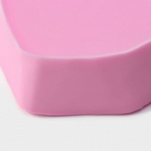 Силиконовый молд Доляна «Зайчик», 9,5x8,2x4 см, цвет розовый