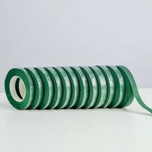 Тейп-лента, тёмно - зелёная, 13 мм, 27,3 метра