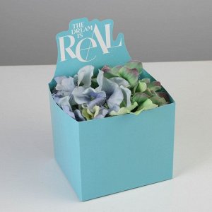 Коробки для мини букетов «THE DREAM IS REAL», 12 x 20 x 10 см