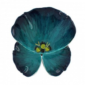 Кольцо TARATATA, Bloom, разъемное, смола, стразы, микрошарики, TT-W23-11432-104 (синий)