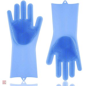Многофункциональные силиконовые перчатки-скрубберы 2 шт