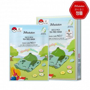 JMSolution Тканевая маска с чайным деревом  Pokemon Limited Edition Deco Pic Tea Tree mask 1шт.