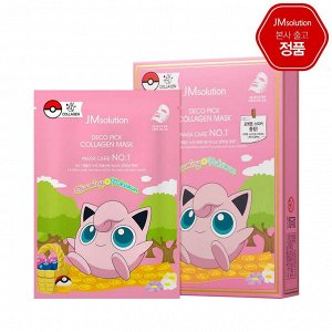 JMSolution Тканевая маска с коллагеном  Pokemon Limited Edition Deco Pick Collagen Mask 1шт.