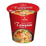 Пшеничная лапша со вкусом Том ям (стакан) 60 гр. ТМ VIFON