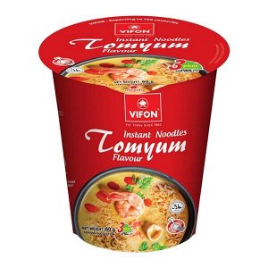 Пшеничная лапша со вкусом Том ям (стакан) 60 гр. ТМ VIFON