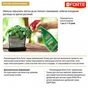 Спрей-тоник для листьев универсальный с витаминами и янтарной кислотой, Бона Форте BONA Forte, 500 мл