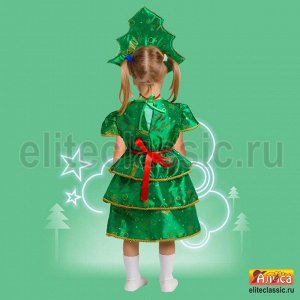 Ёлочка-3 Карнавальный костюм ёлочка состоит из нарядного зелёного платья и короны. Подойдет для новогодних утренников и карнавальных вечеров. Производитель имеет право заменять ткань и отделку на равн
