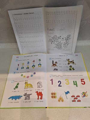 Книга Английский язык 5-6 лет + прописи