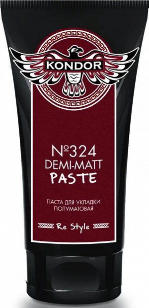 Паста полуматовая для укладки волос №324 сильной фиксации, 50 мл, Кондор / KONDOR Re Style