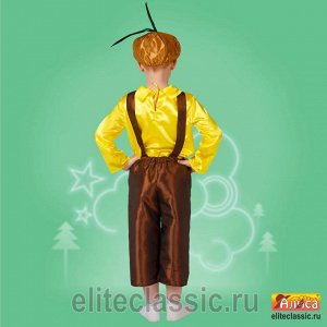Чиполлино Маскарадный, сценический костюм "Чиполлино" для праздника Урожая и Новогодних утренников. В комплект входит рубаха, штанишки и шапочка в виде луковицы. Производитель имеет право заменять тка