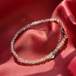 Браслет из алмазного стекла шампанское
