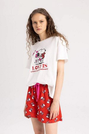 Пижамный комплект с короткими рукавами Fall in Love Snoopy