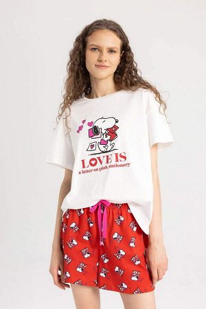 Пижамный комплект с короткими рукавами Fall in Love Snoopy