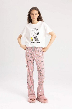 Пижамный комплект с короткими рукавами Fall in Love Snoopy стандартного кроя