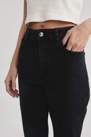 Укороченные джинсовые брюки прямого кроя до щиколотки с высокой талией Mary Vintage