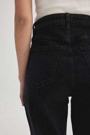 Укороченные джинсовые брюки прямого кроя до щиколотки с высокой талией Mary Vintage