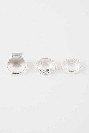 DEFACTO Женское серебряное кольцо из трех частей