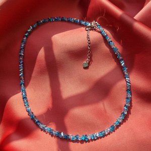 Чокер из алмазного стекла 3 цвета синего / сверкающий чокер в голубом цвете