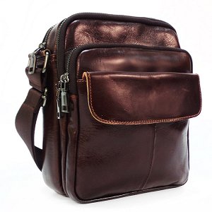 Сумка мужская Borgo Antico. Кожа. 3684 brown