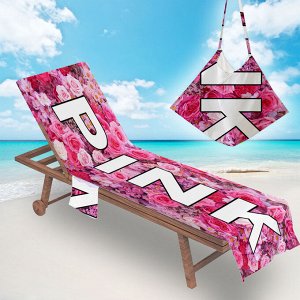 Накидка на пляжный стул, принт "Pink"