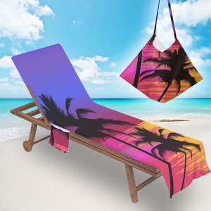 Накидка на пляжный стул, принт "Пляж"