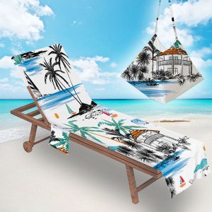 Накидка на пляжный стул, принт "Пляж"