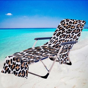 Накидка на пляжный стул, принт "Леопардовый"