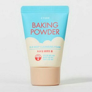 Глубоко очищающая пенка с содой для снятия макияжа и ВВ крема ETUDE Baking Powder BB Deep Cleansing Foam, 30гр