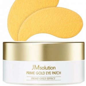 Освежающие гидрогелевые патчи с пептидами и золотом JMsolution Prime Gold Eye Patch